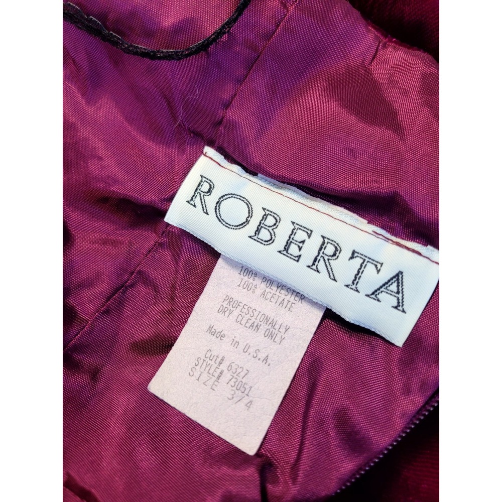 Vintage 80s Off The Shoulder Fit Flare Mini Dress Magenta Size XS Poofy Party - Picture 8 of 15